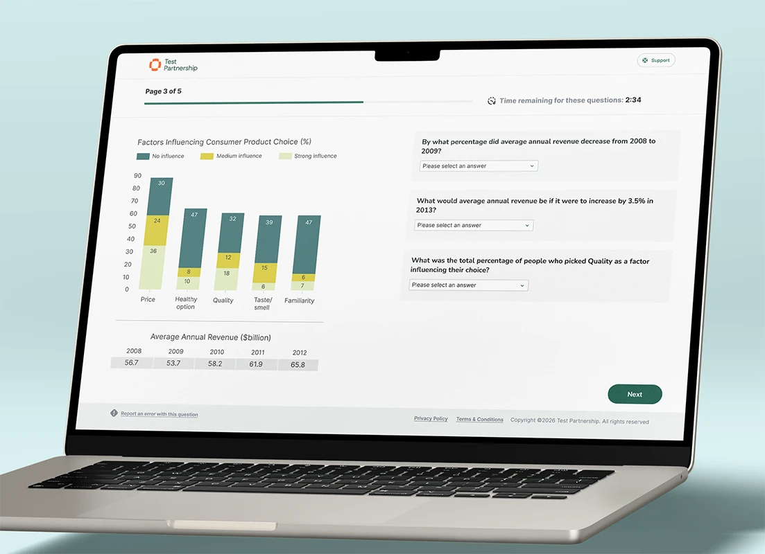 test partnership data analysis test